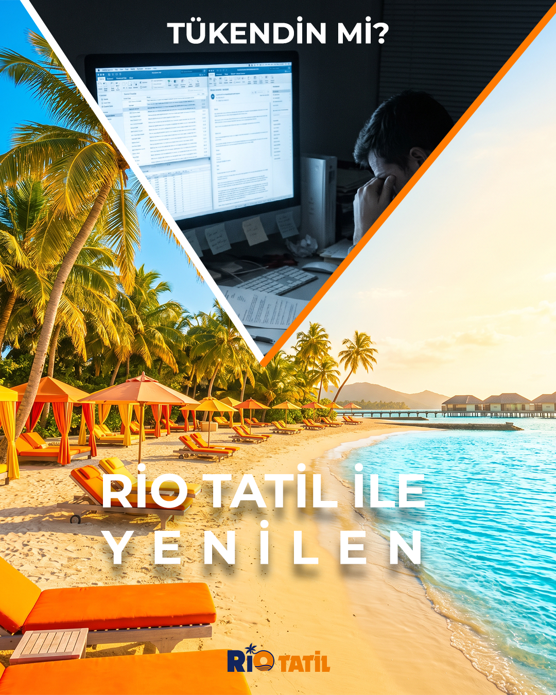 Rio Tatil — Şu An Burada Olduğunu Hayal Et Sosyal Medya Reklam Tasarımı